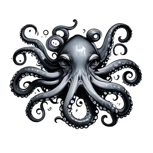 "Octopus tentacles and eyes" Azathoth tattoo design idea