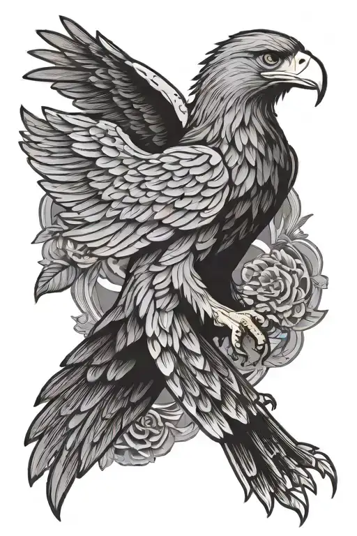 Philippines eagle flying jose rizal  tattoo design idea