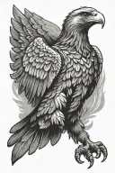 Philippines eagle flying jose rizal  tattoo design idea