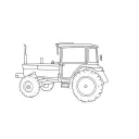 John Deere tractor with merigolds tattoo design idea