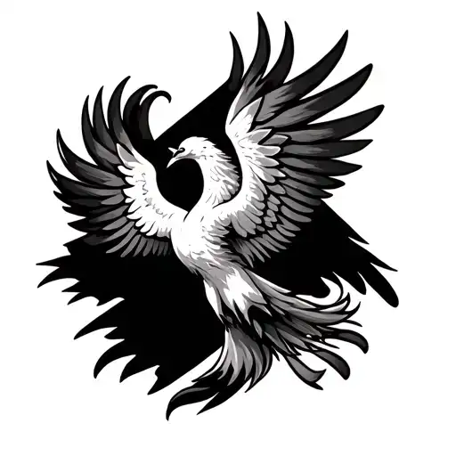 Jesus, cross, pheonix, love tattoo design idea