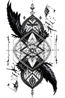 geometric sacred geometry patterns tattoo design idea