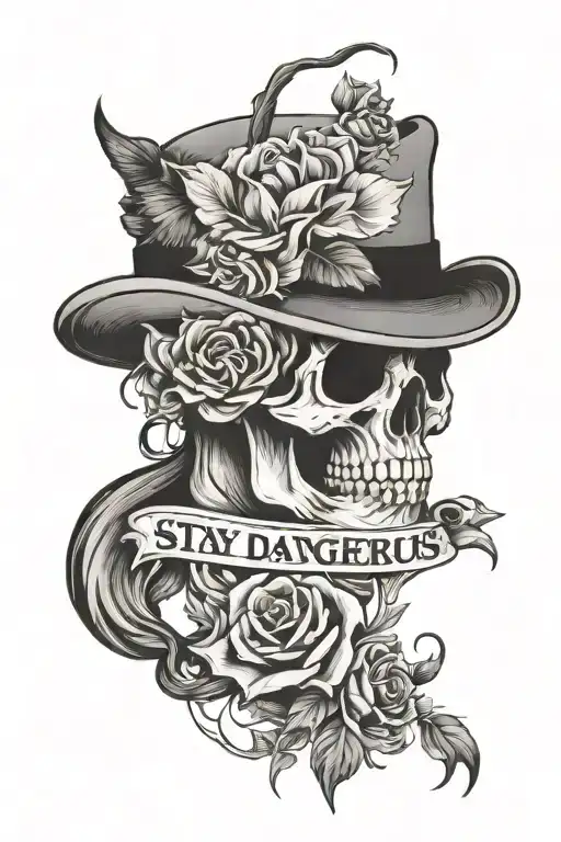 Stay Dangerous tattoo design idea