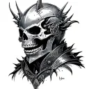 berserk skull knight tattoo design idea