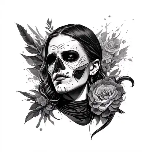 teckno rave scene tattoo design idea