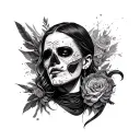 teckno rave scene tattoo design idea