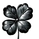 5 leaf clover tattoo design idea
