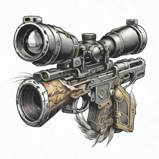 sniper logo 506 27 2024 tattoo design idea