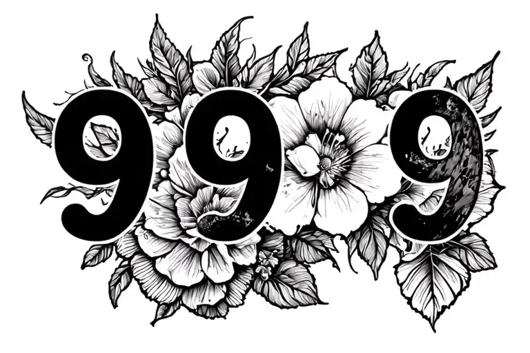 999 Juice WRLD tattoo design idea