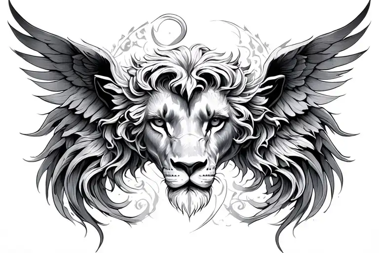 libra leo aquarius fusion tattoo tattoo design idea