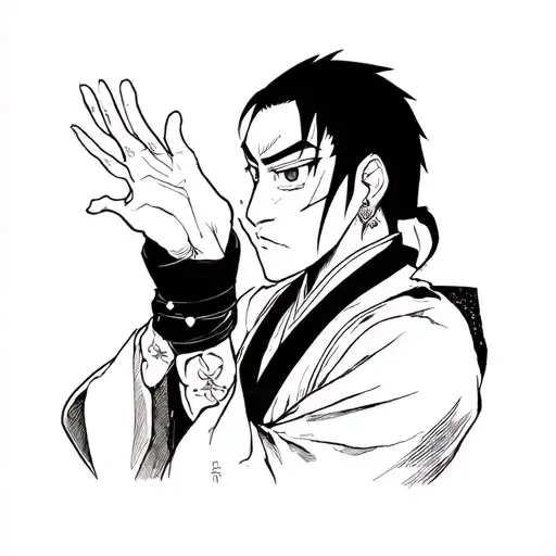 Toji Fushiguro tattoo design idea