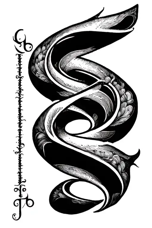 fragile rotational ambigram tattoo tattoo design idea