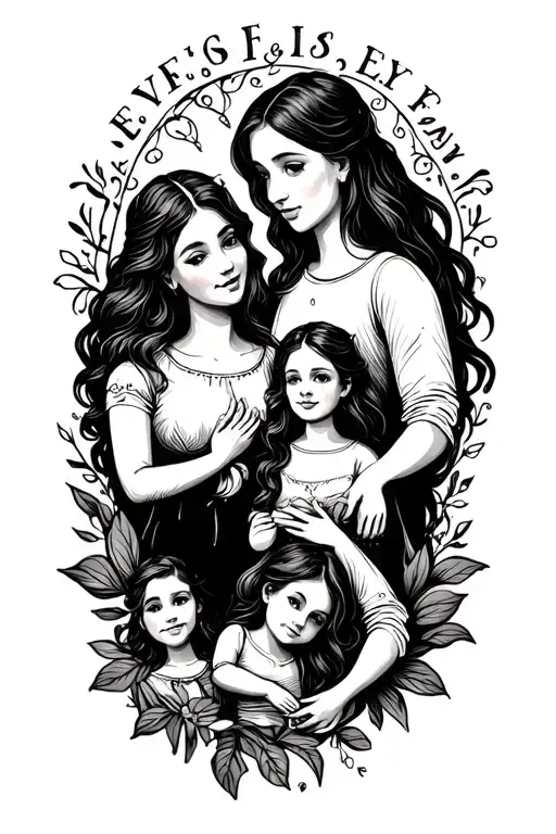 family is everything tattoo design idea