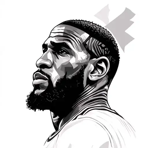lebron caked up tattoo design idea