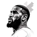 lebron caked up tattoo design idea