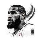 lebron caked up tattoo design idea