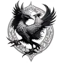 Gothic Phoenix tattoo design idea