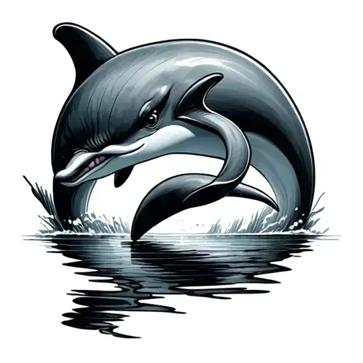 Dolphin tattoo design idea