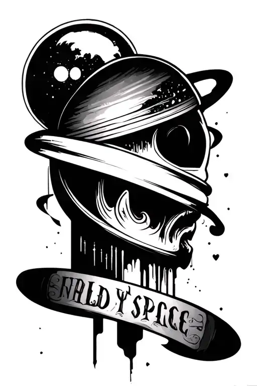 Filler Space tattoo design idea
