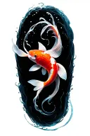 Koi fish tattoo design idea