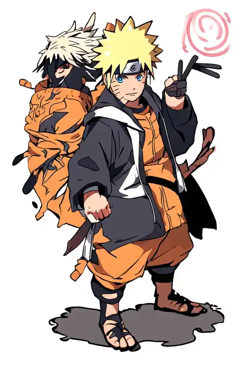 Naruto, Minato, Jiraya tattoo design idea