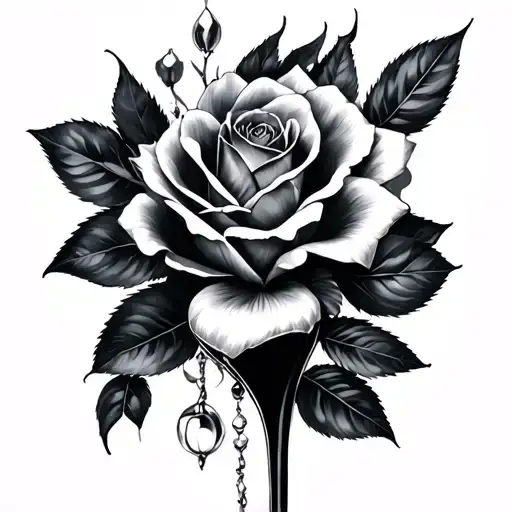 Stiletto tattoo design idea