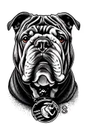 USMC bulldog tattoo design idea