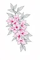 bougainvillea flowers tattoo design idea
