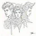 one direction representing tattoo design idea