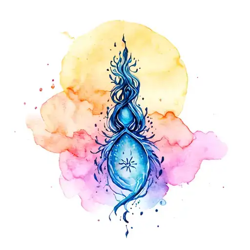 aquarius tattoo design idea