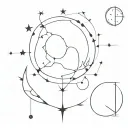 Capricorn, Scorpio, Taurus constellation tattoo design idea