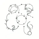 Capricorn, Scorpio, Taurus constellation tattoo design idea