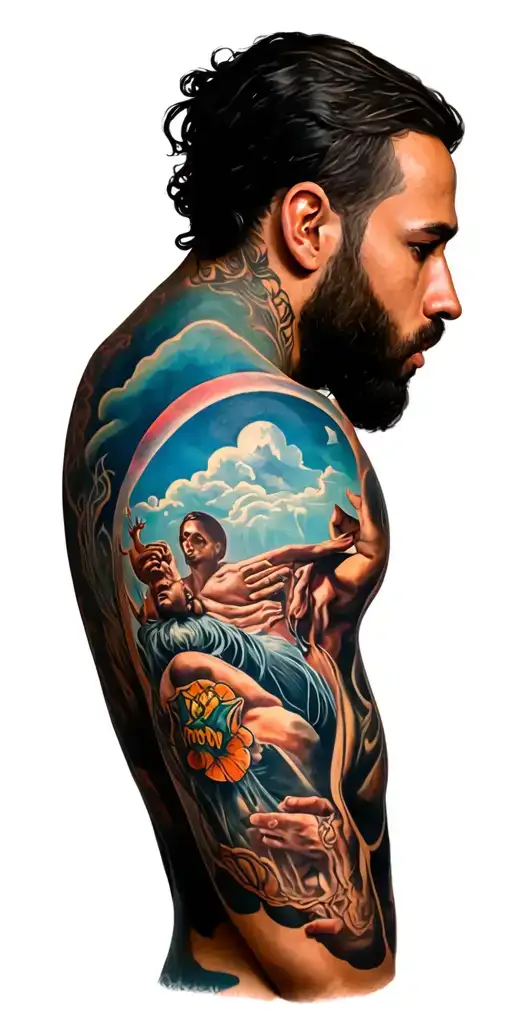 scoti moses and Joshua tattoo design idea