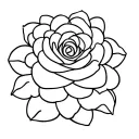 rosette tattoo design idea