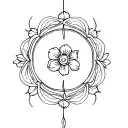 rosette tattoo design idea