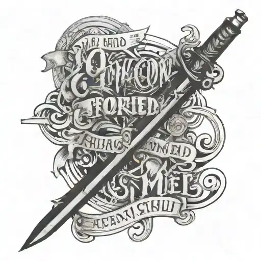 No weapon formed against me shall prosper written in script tattoo design idea