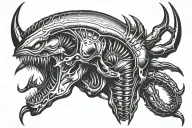 Xenomorph tattoo design idea