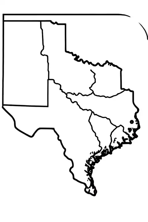 separate state outlines of Nebraska, Texas, and Georgia. tattoo design idea