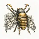 combine a scopion qnd cicada tattoo design tattoo design idea