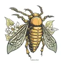 combine a scopion qnd cicada tattoo design tattoo design idea