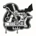 machinist tool tattoo design idea