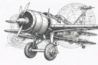 aviation engineer tattoo design idea