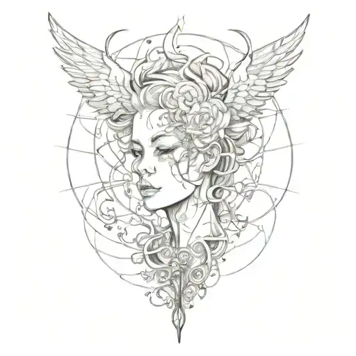 soul without feelings tattoo design idea
