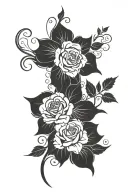 wife's name "Maci", wedding date "9.26.25", some fillers so it doesn't just look thrown on my forearm and random  tattoo design idea