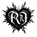 yarendi in heart shape with initials E.R.V., E.E.V., and E.V.V. tattoo design idea