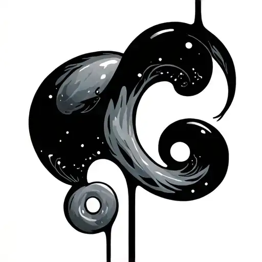 anxiety and depression with hidden semicolon tattoo design idea