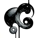 anxiety and depression with hidden semicolon tattoo design idea