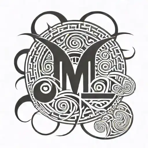 typography written in shape tattoo design idea