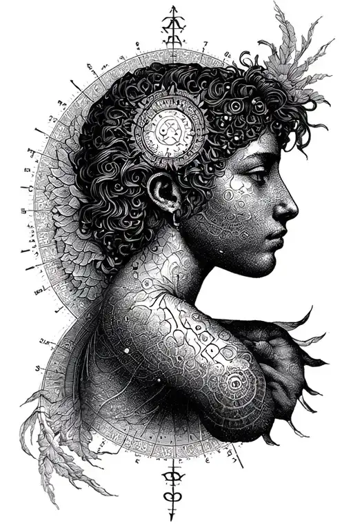 birth charts sleve tattoo on my arm tattoo design idea