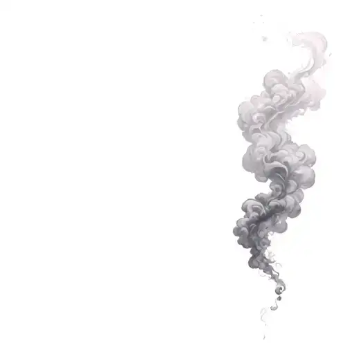 Filler Clouds and Smoke tattoo design idea